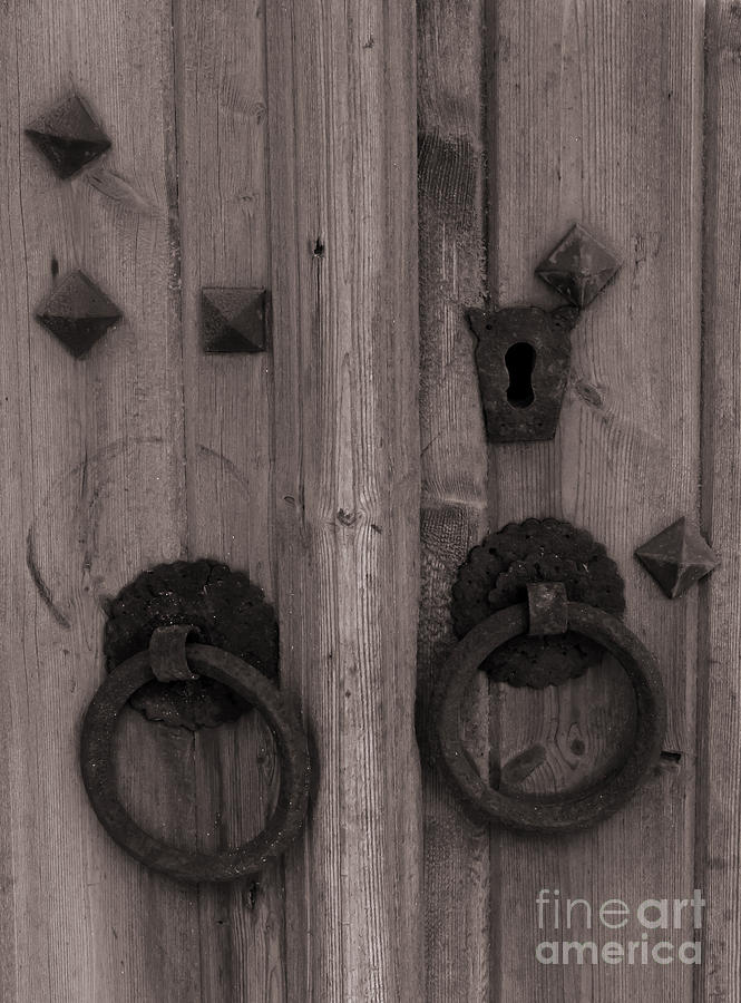 Door On Old Fort   #7064 Photograph by J L Woody Wooden
