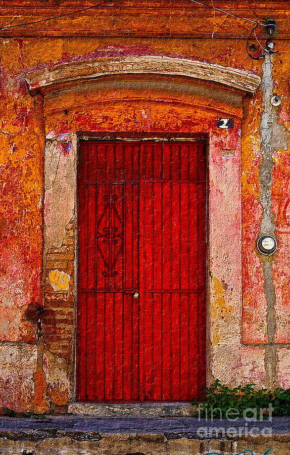Door Series - Red Photograph by Susan Parish