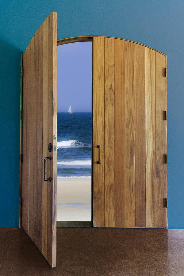 Door to the Sea Photograph by Karen Stephenson