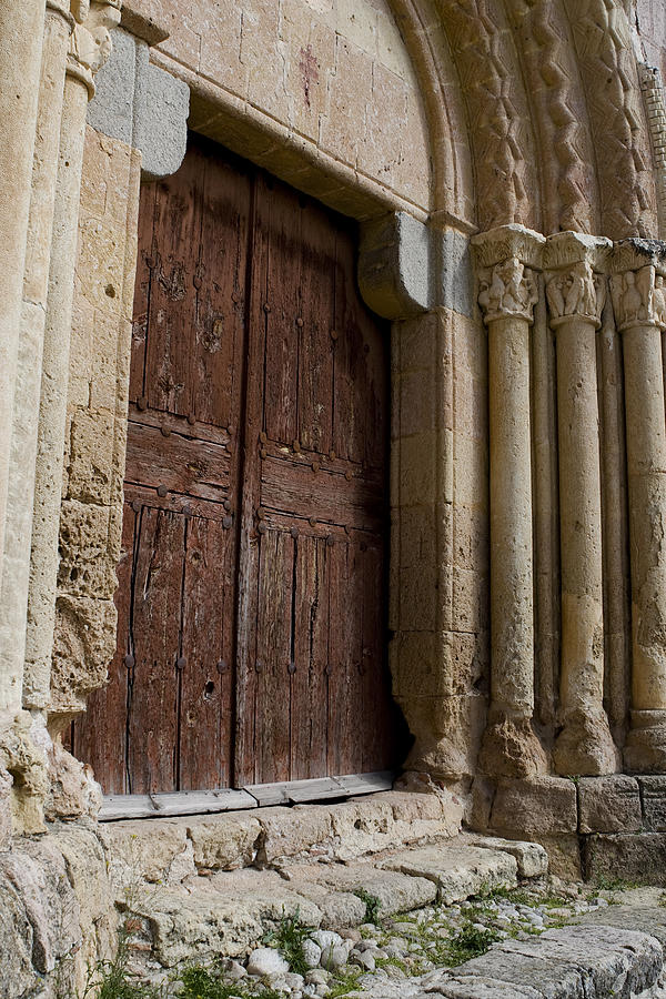 Door to the Templar Church Photograph by Lorraine Devon Wilke