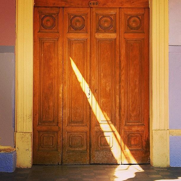 Bright Photograph - Door With Ray Of Light by Jack LaForte