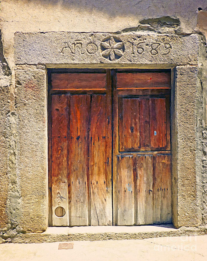 Door Year 1689 Photograph by Dee Flouton