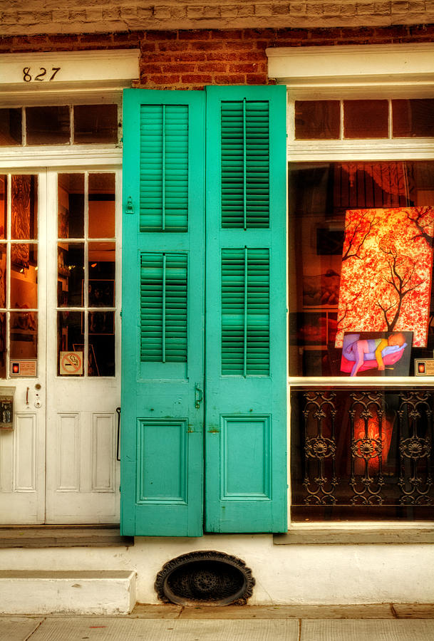 New Orleans Photograph - Doors and Window by Greg and Chrystal Mimbs