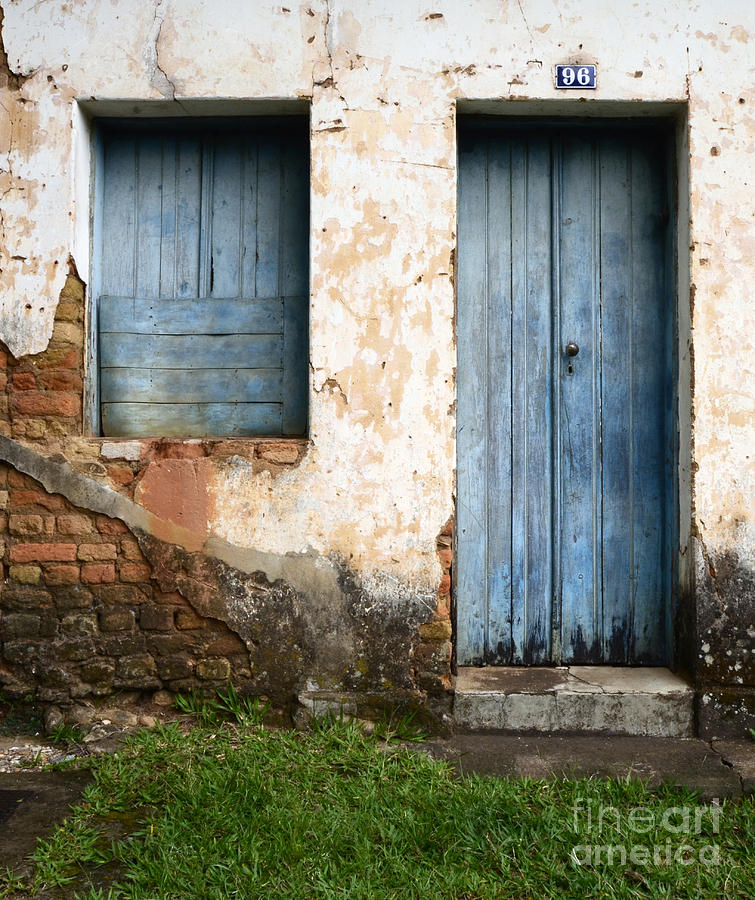 Architecture Photograph - Doors And Windows Minas Gerais State Brazil 4 by Bob Christopher