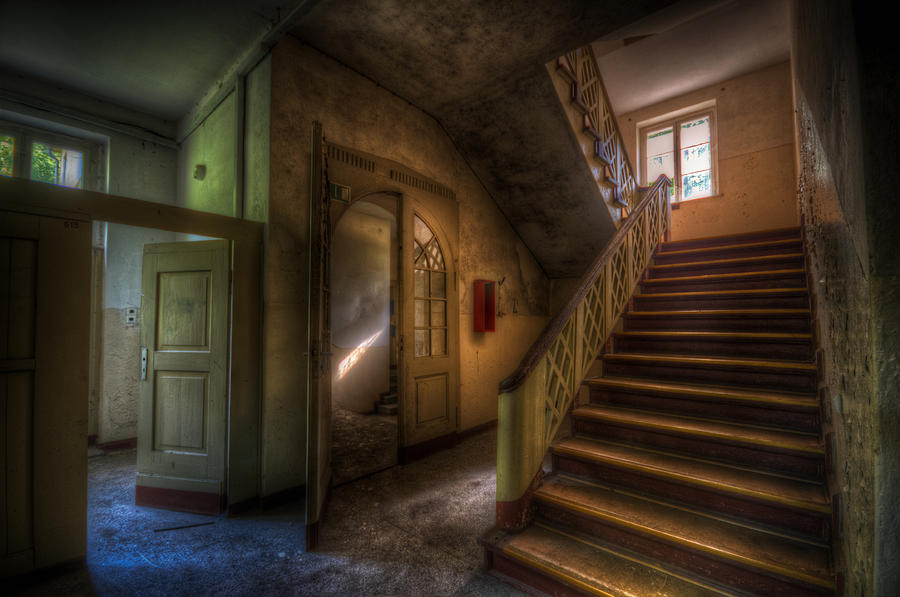 Doors ans stairs Digital Art by Nathan Wright
