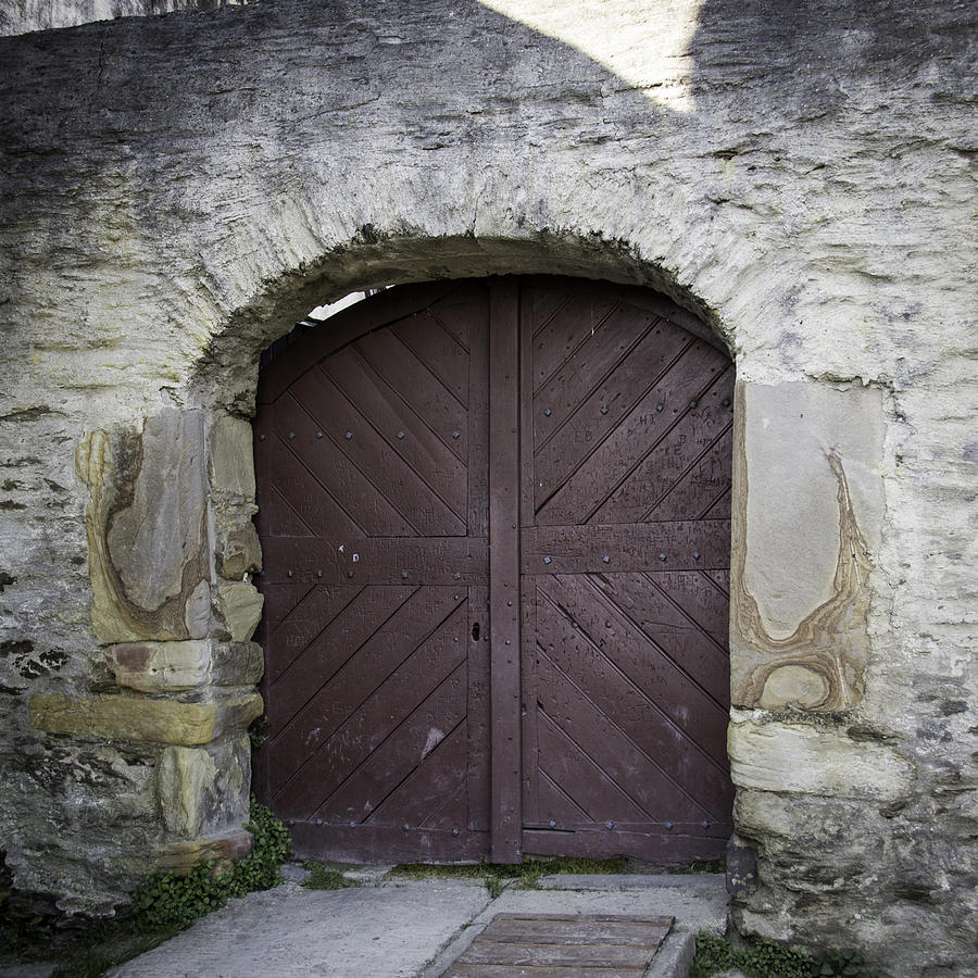 Doors at Marksburg Castle Photograph by Teresa Mucha