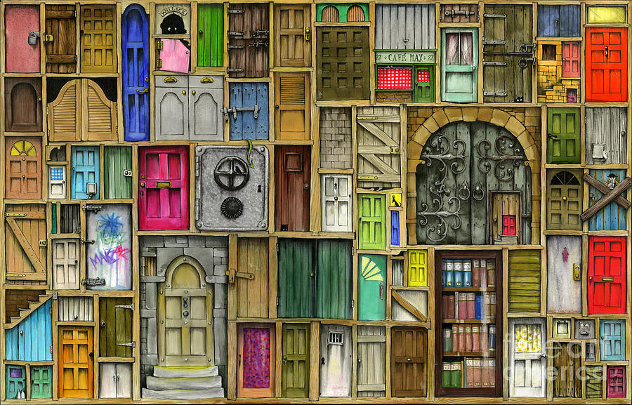 Colin Thompson Digital Art - Doors Closed by MGL Meiklejohn Graphics Licensing