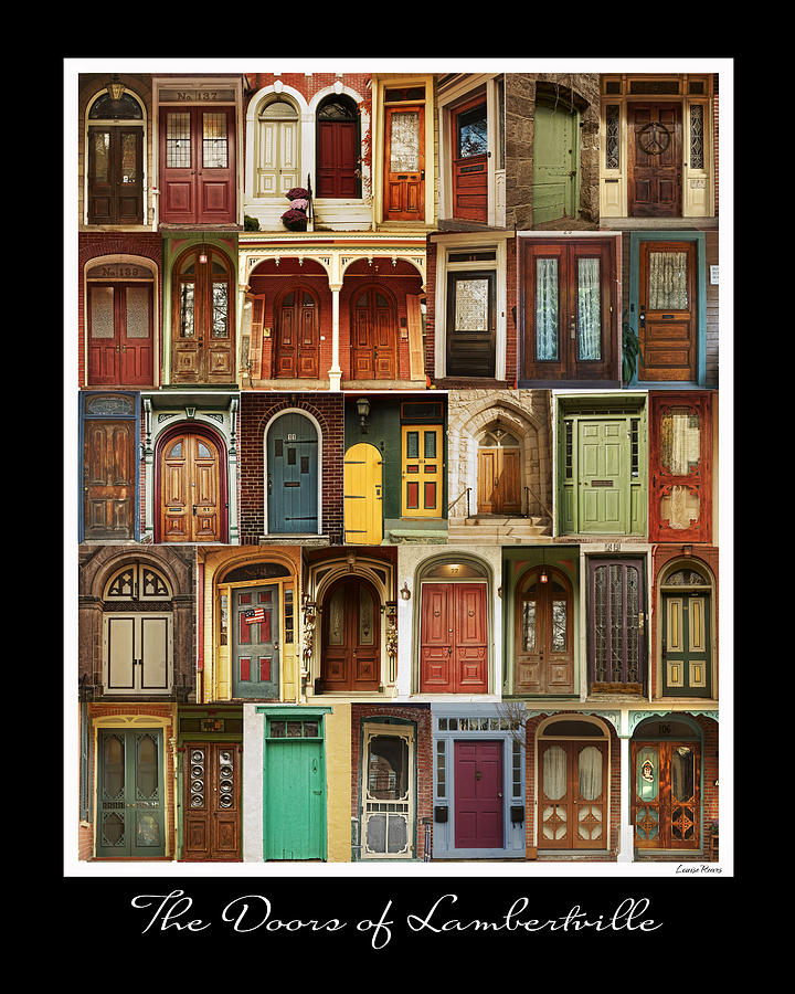 Doors of Lambertville Photograph by Louise Reeves