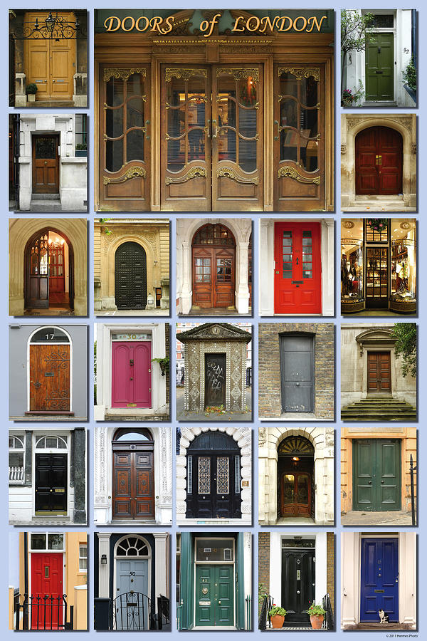 London Photograph - Doors of London by Hermes Fine Art