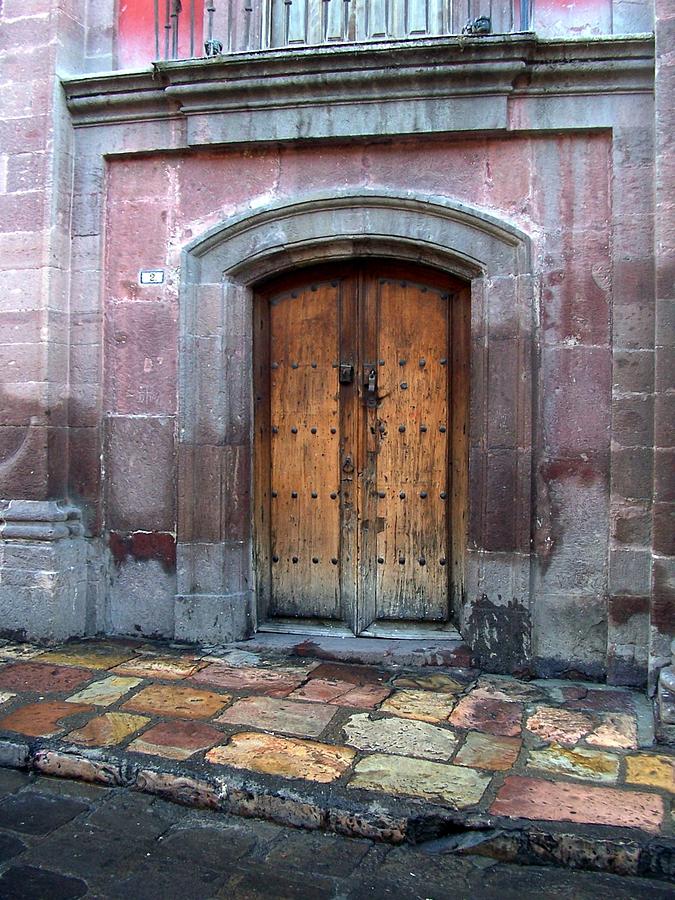 Mexico Pyrography - Doors of Mexico  by Cristiana Marinescu