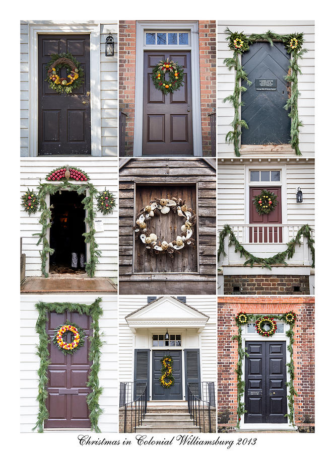 Doors of Williamsburg Collage 2 Photograph by Teresa Mucha