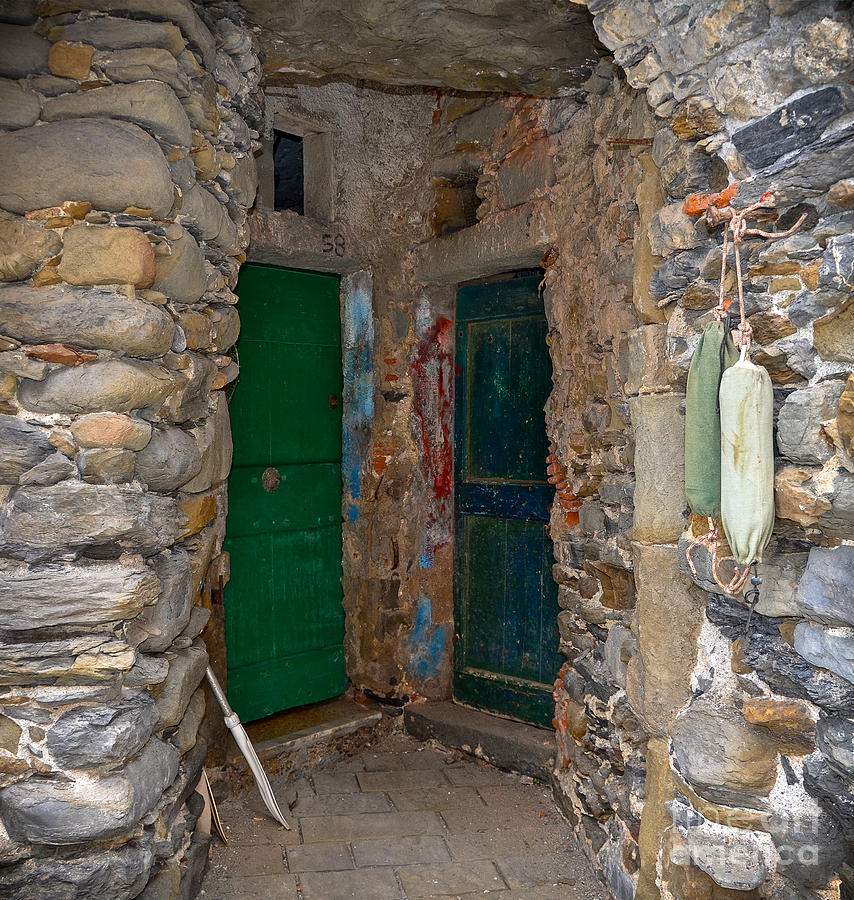 Doorway in Riomaggiore  Photograph by Amy Fearn