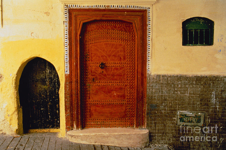 Architecture Photograph - Doorway in Tangier by Explorer