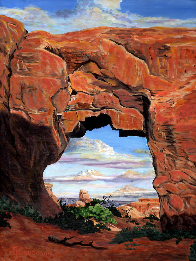 Doorway to enchantment Painting by Timithy L Gordon
