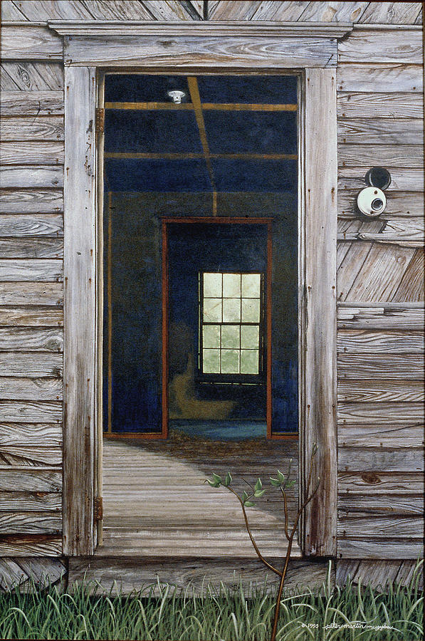 Egg Tempera Painting - Doorway to the Past by Peter Muzyka