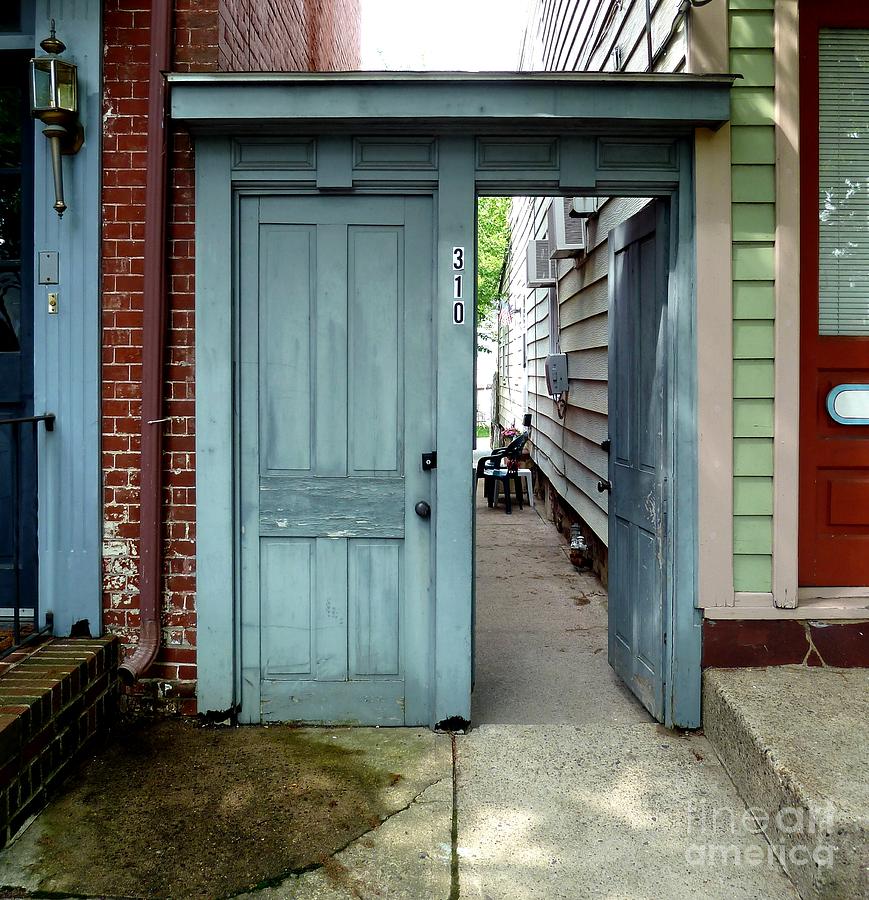 Doorways of Bordentown Series - Door 2 Photograph by Sally Simon