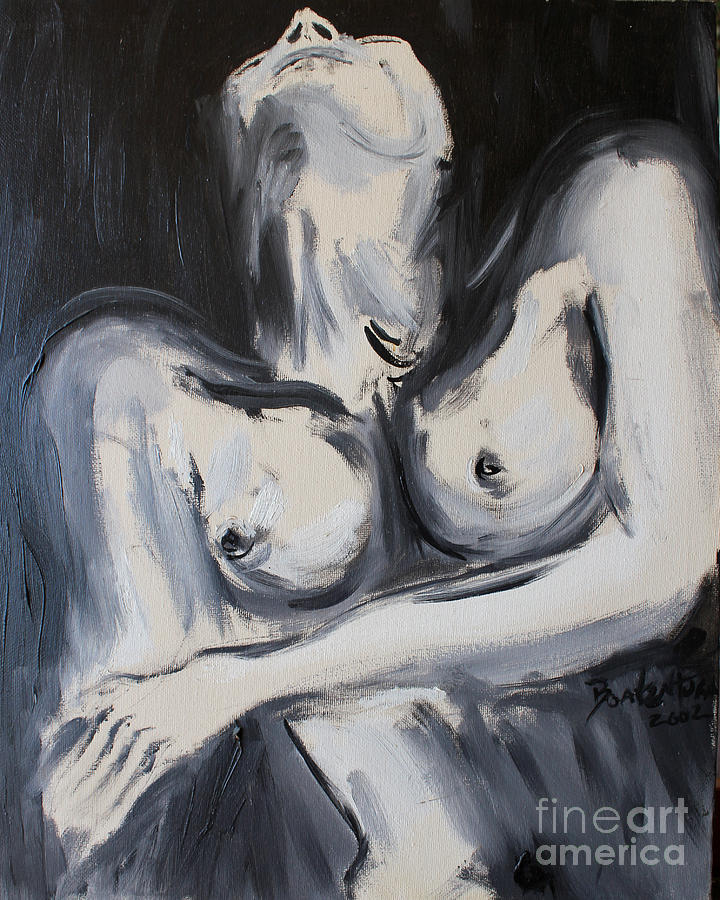 Nude Painting - Dor e prazer by Pedro Boaventura