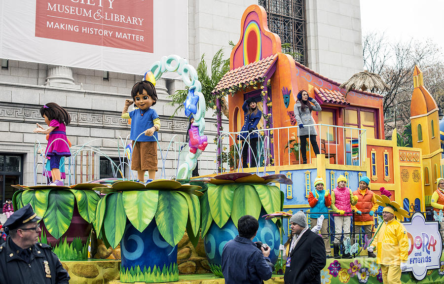 Dora and Friends Aventuras Fantasticas Float by Nickelodeon at Macys Thanksgiving Day Parade Photograph by David Oppenheimer