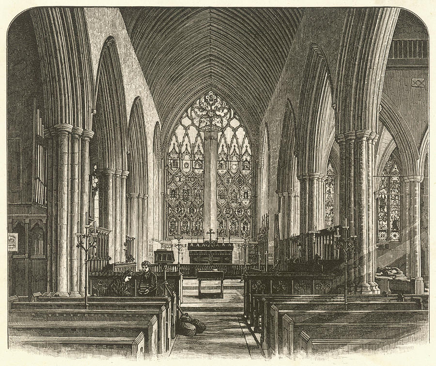 Dorchester Interior Of The Church Drawing by Mary Evans Picture Library