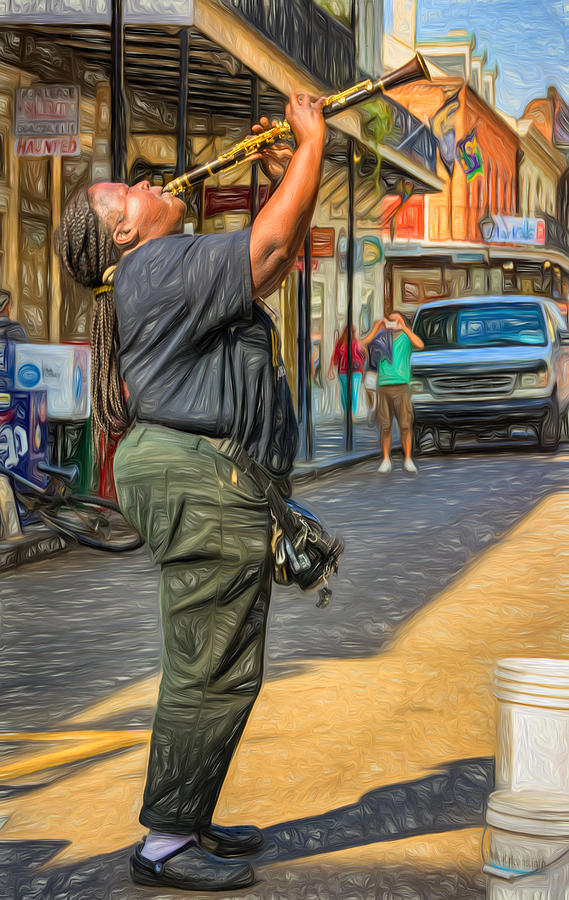 New Orleans Jazz - Paint #1 Photograph by Steve Harrington