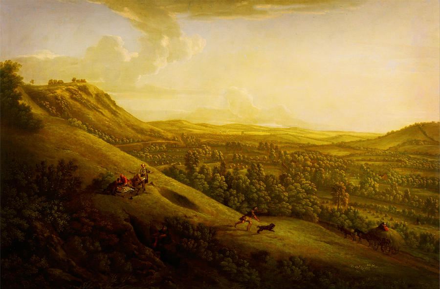 Dorking in the distance Painting by Celestial Images