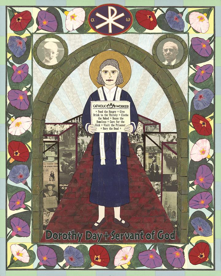 Dorothy Day Painting - Dorothy Day Icon by David Raber