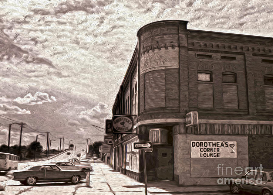 Old Building Painting - Dortheas Corner Lounge by Gregory Dyer