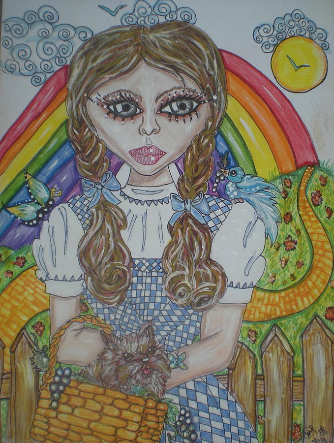 Wizard Of Oz Mixed Media - Dorthy #1 by Terri Allbright