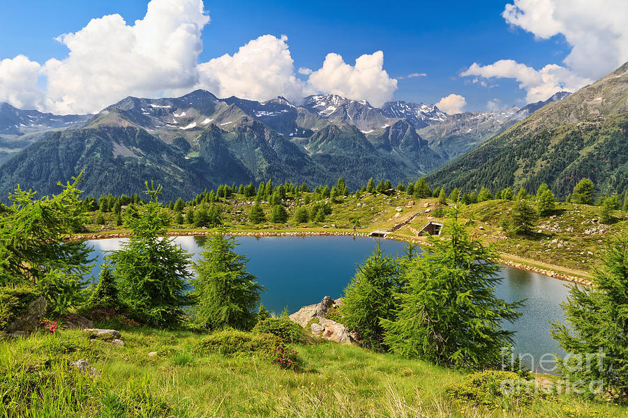 Doss dei Gembri lake in Pejo Valley Photograph by Antonio Scarpi