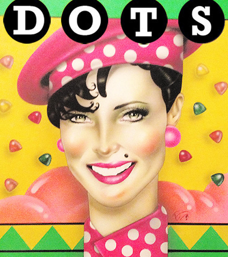 Dots Girl Painting by David Rotoloni - Fine Art America