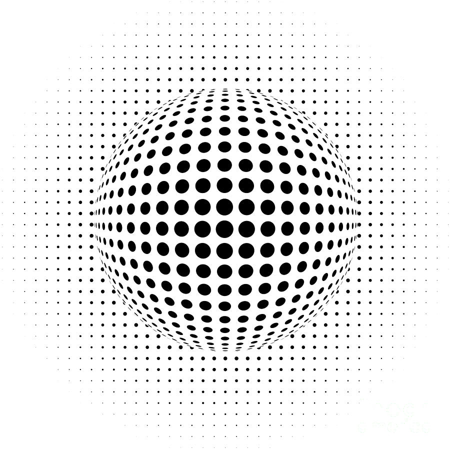 Abstract Digital Art - Dots by Michal Boubin