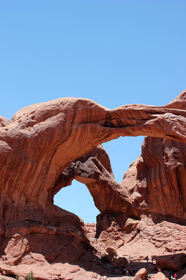 Double Arch 2 Arches National Park Photograph by Mary Bedy