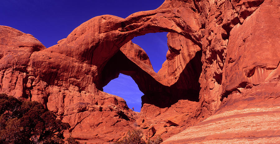 Double Arch At Arches National Park Photograph by Panoramic Images