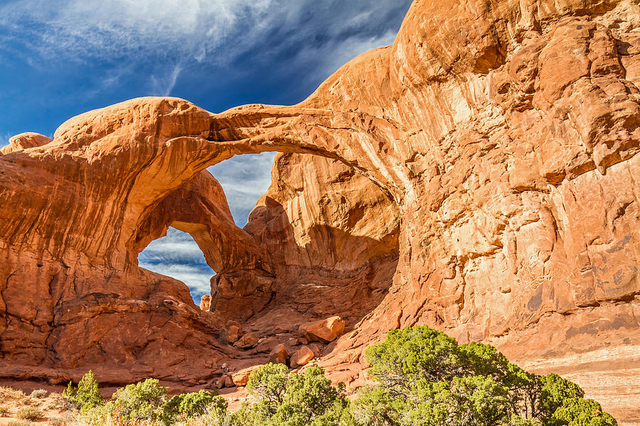 Double Arch in Arches National Park Utah Photograph by Pierre Leclerc Photography
