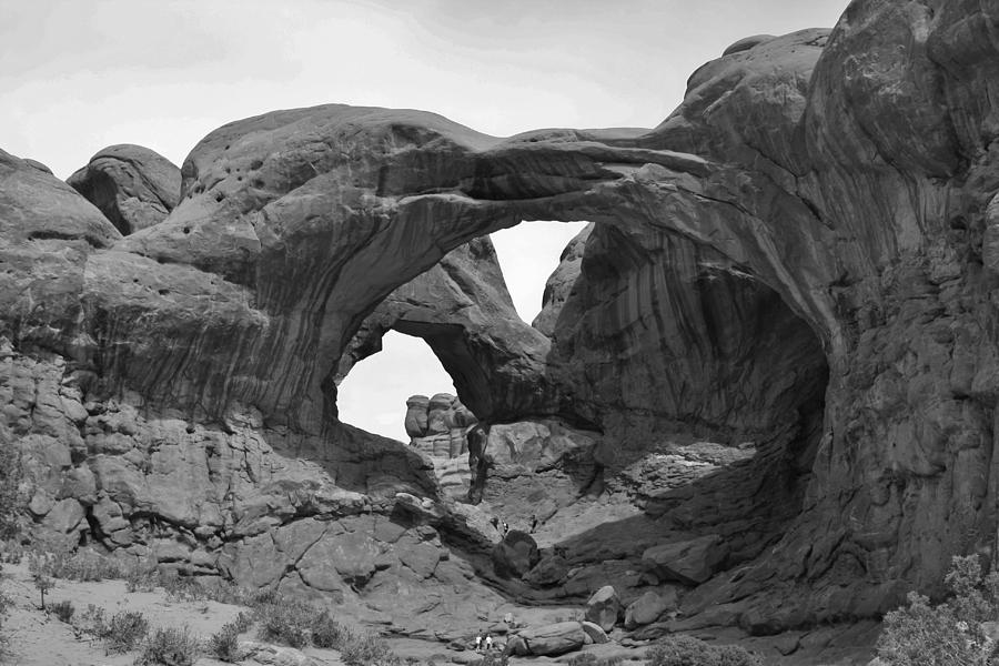 Double Arches in Black and White Photograph by Bruce Bley
