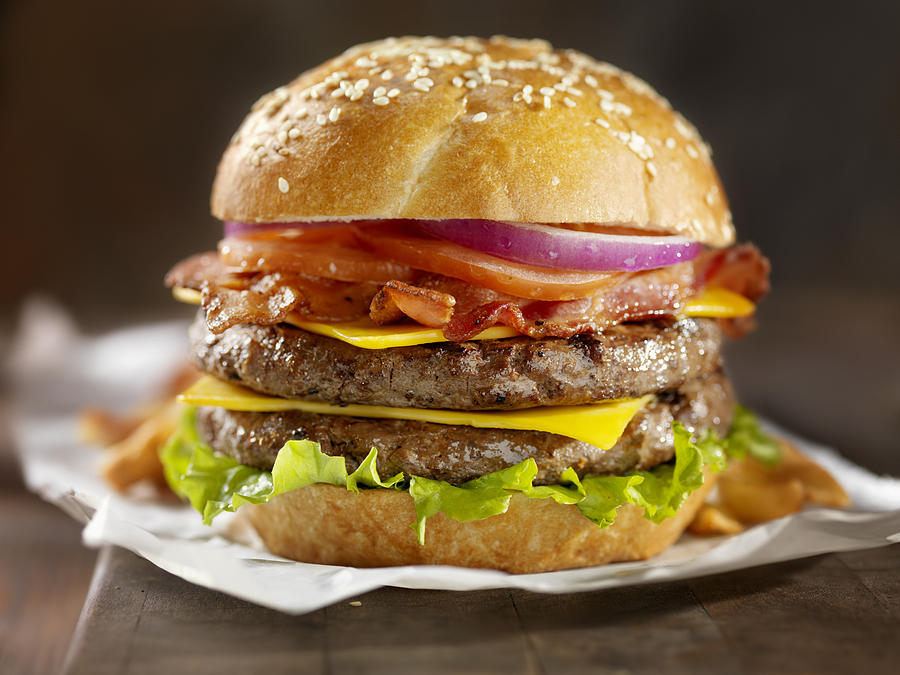 Double Bacon Cheeseburger Photograph by LauriPatterson