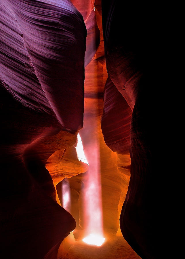 Double Beam - Antelope Canyon Photograph