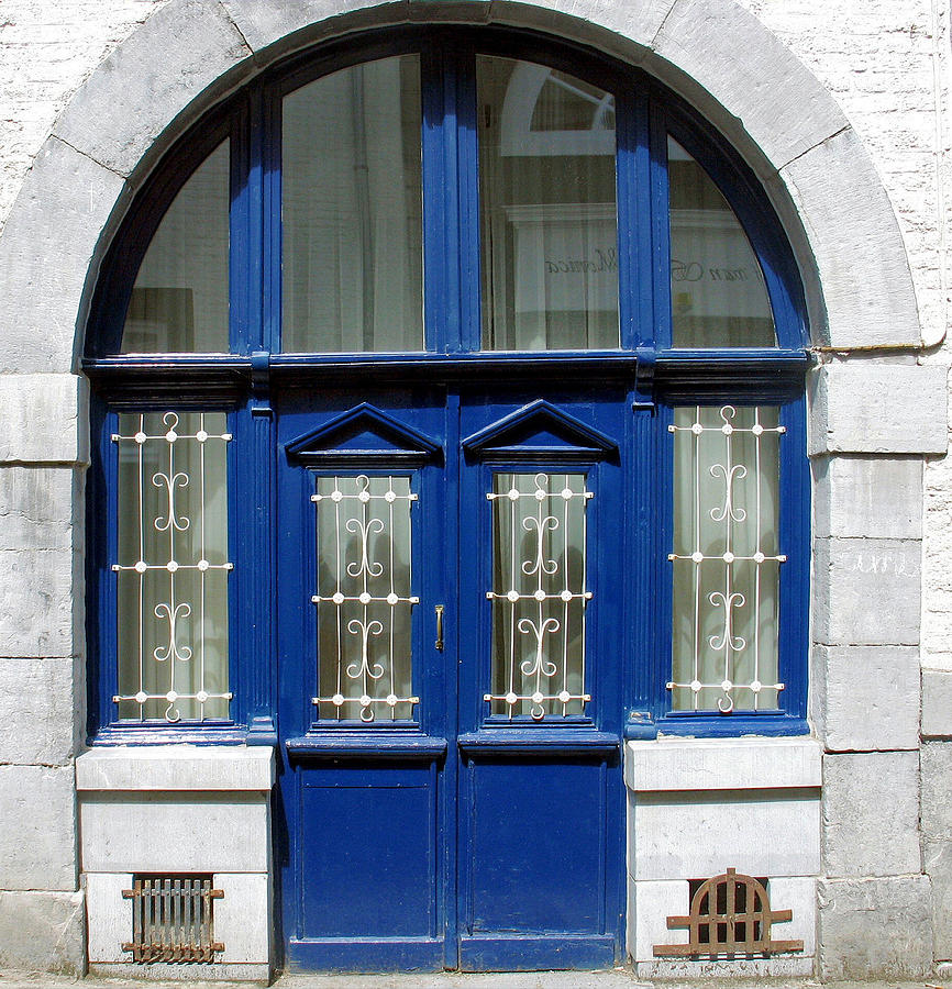 Double Blue Doors Photograph by Gerry Bates