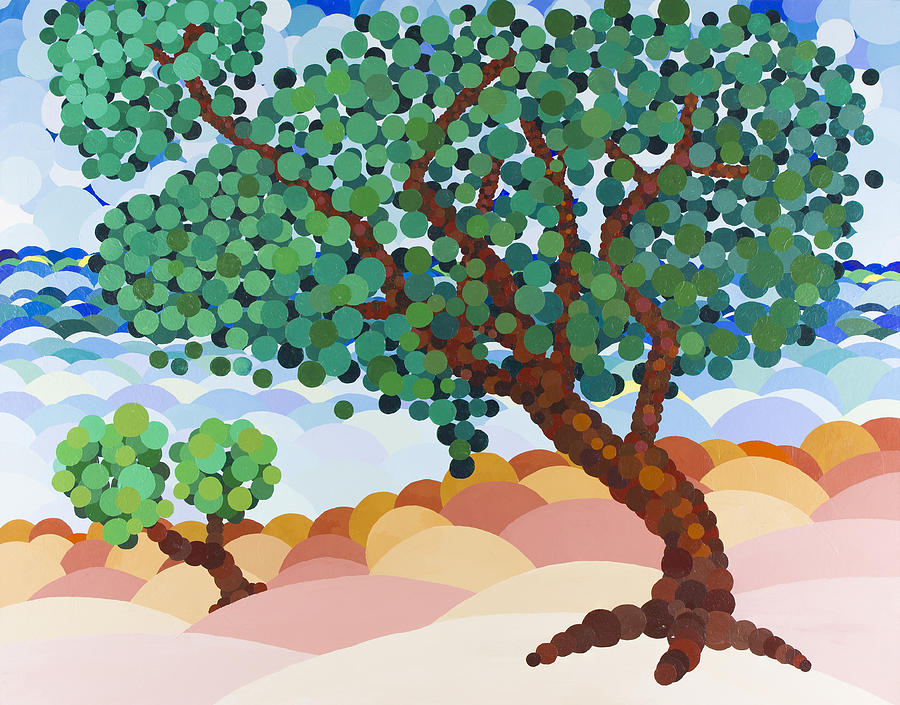 Double Bubble Tree Painting by Sean Corcoran