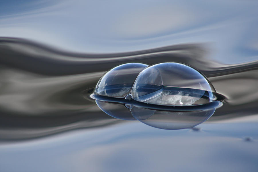 Bubble Photograph - Double Dome on the Water by Cathie Douglas