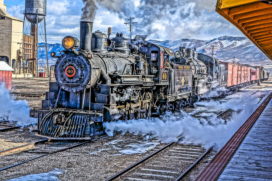 Double Header Nevada Northern Railway #1 Photograph by Tom and Pat Cory