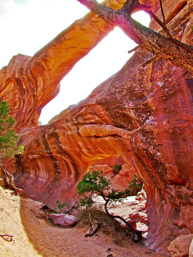 Double O Arch from Devils Garden Trail in Arches National Park-Utah  Photograph by Ruth Hager