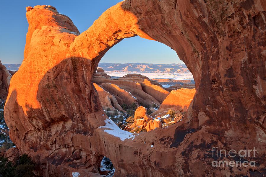 Arches National Park Photograph - Double O Sunset by Adam Jewell