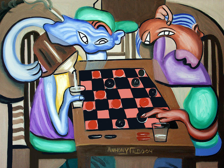 Anthony Falbo Painting - Double Or Nothing by Anthony Falbo