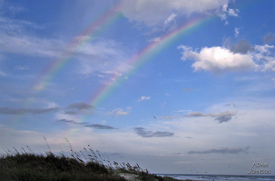 Double Rainbow Photograph by Adam Johnson