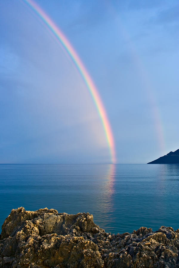 Double rainbow Photograph by Christos Andronis - Pixels