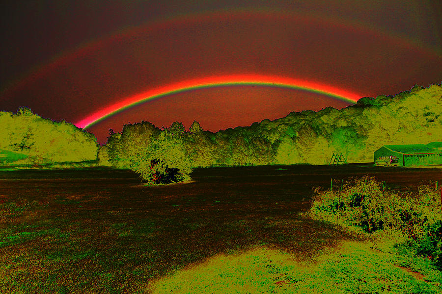 Double Rainbow Photograph by David Yocum
