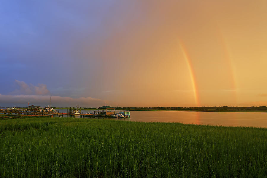 Charleston Double Rainbow Photograph by Douglas Berry
