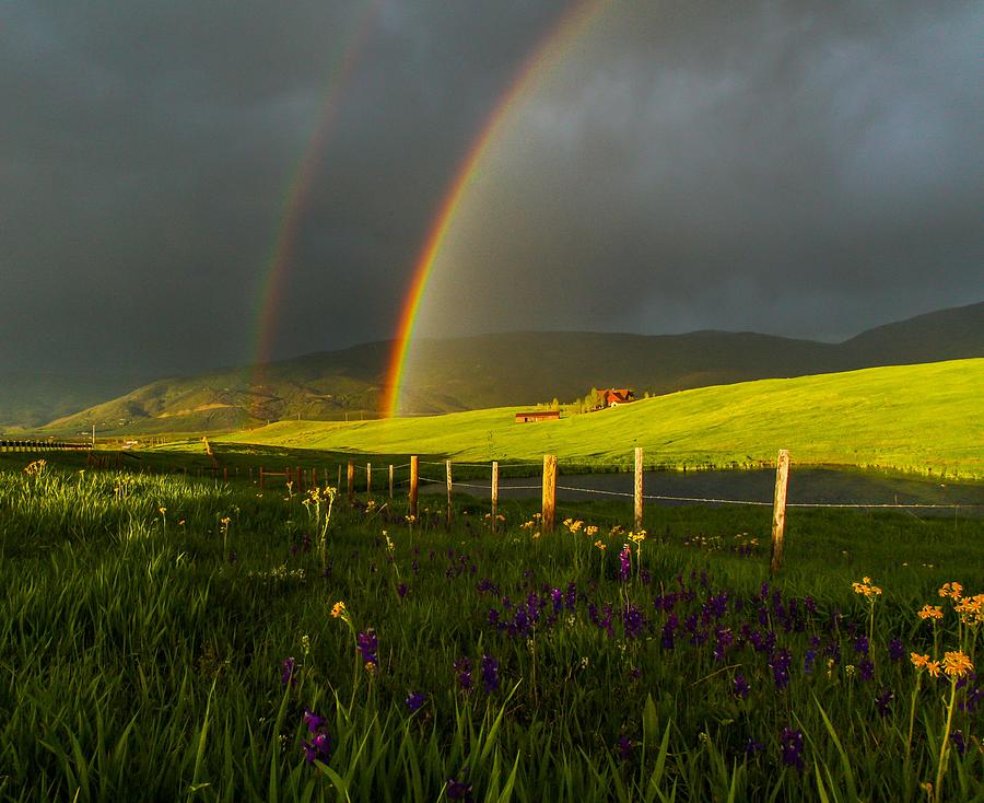Double Rainbow Photograph by Kevin Dietrich