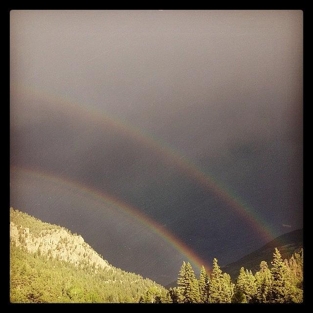 Double Rainbow Photograph by Paula Manning-Lewis